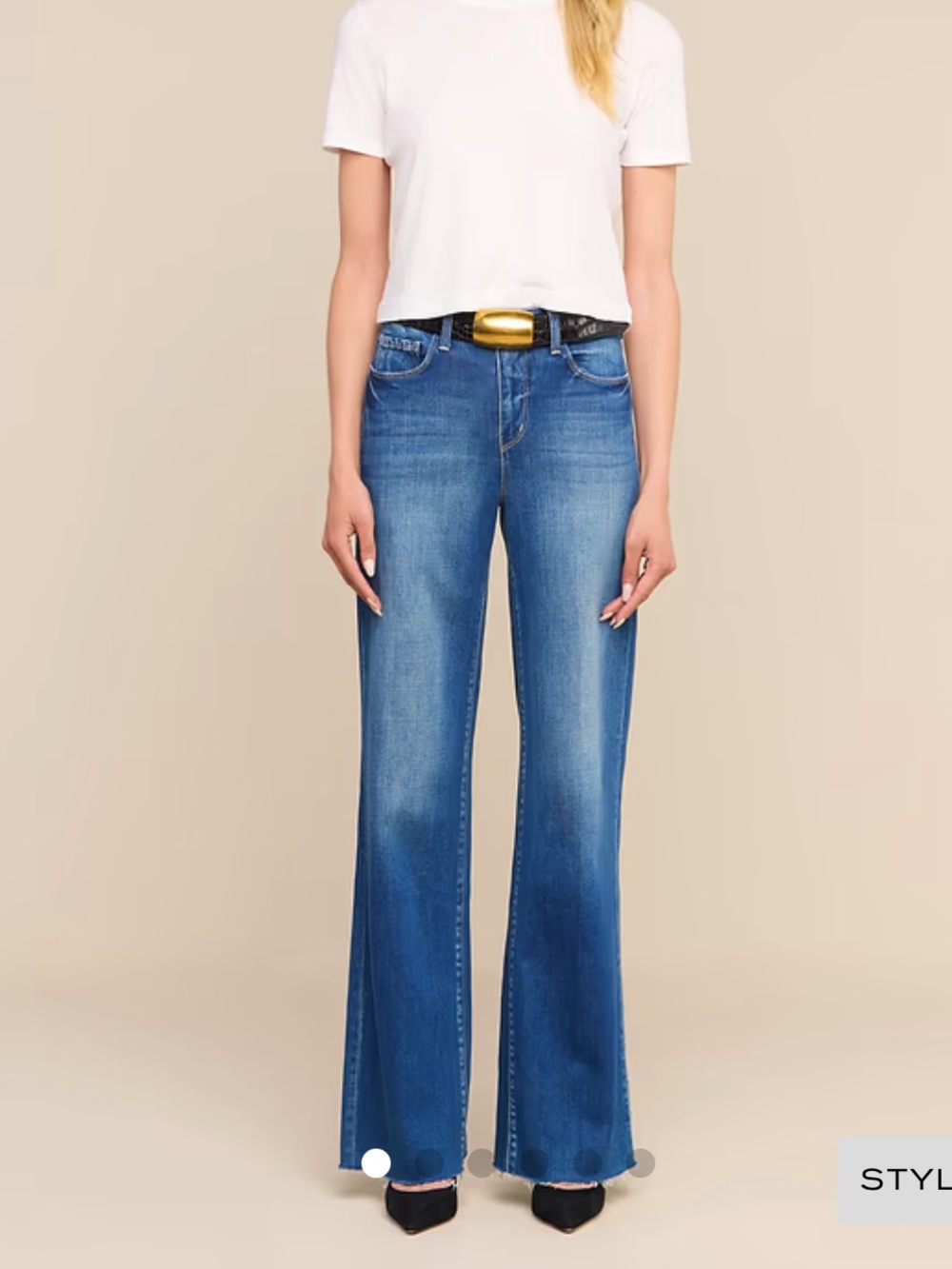 L'AGENCE Scottie Wide-Leg High Rise Jean Color Hasting | 30